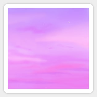 Purple Sky Aesthetic Dusk Sticker